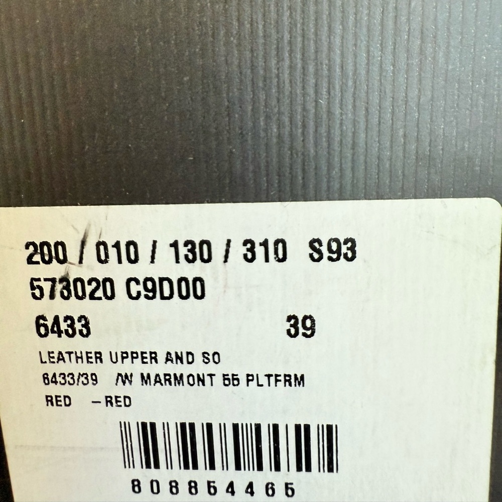 Gucci Hibiscus Red Leather Malaga Kid GG Marmont Fringe Platform Loafer Pumps 39 - Picture 14 of 15